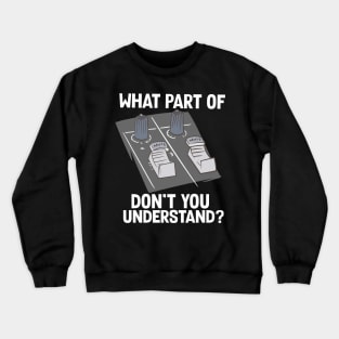 Audiologist Dj Music Sound Engineer Crewneck Sweatshirt